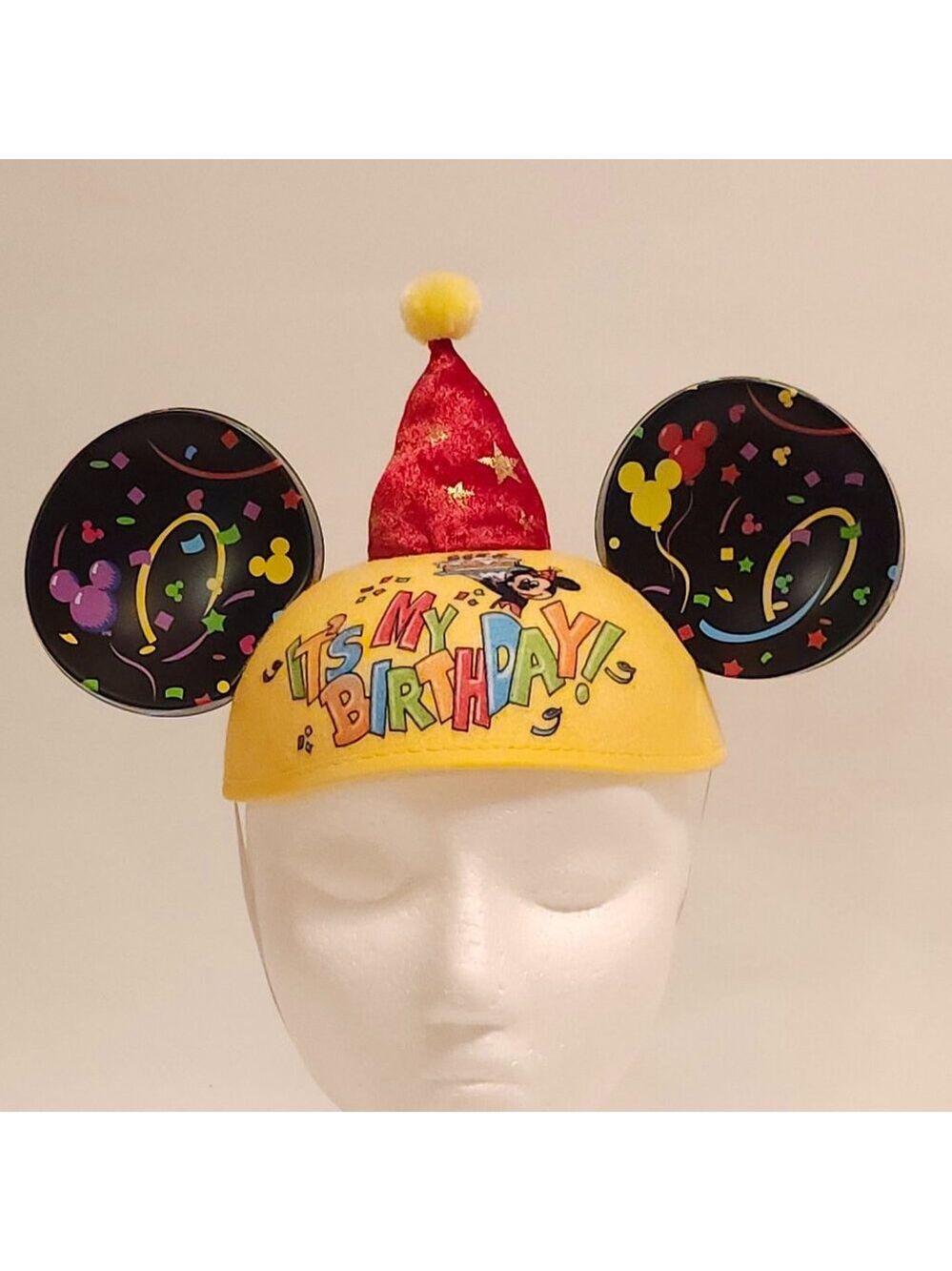 Disney Parks Mickey Mouse Ears "It's My Birthday" Party Hat Confetti - One Size